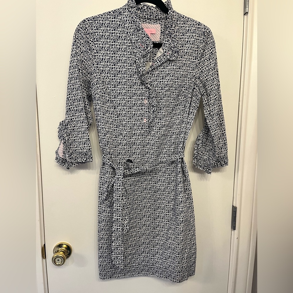 Lilly Pulitzer tie belt dress size 6
